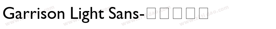 Garrison Light Sans字体转换